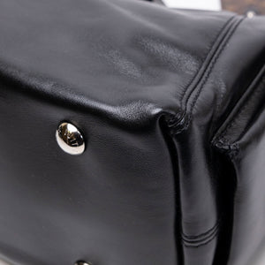 LOUIS VUITTON CARRYALL CARGO VIBE PM BLACK LAMBSKIN LEATHER SHW