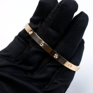 CARTIER LOVE 18K YELLOW GOLD BRACELET WITH DIAMOND