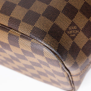 LOUIS VUITTON NEVERFULL MM DAMIER EBENE CANVAS GHW