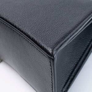 BALENCIAGA DOWNTOWN SHOULDER BAG BLACK CALFSKIN SHW