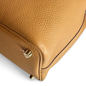 HERMES PICOTIN LOCK 18 BISCUIT GHW STAMP Z