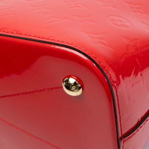 LOUIS VUITTON VERNIS MONTEBELLO MM BAG RED GHW