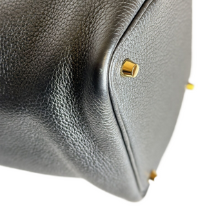 HERMES PICOTIN LOCK 18 BLACK GHW STAMP Z