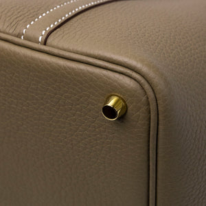 HERMES PICOTIN LOCK 18 ETOUPE GHW STAMP G