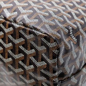 GOYARD BOHEME HOBO BAG BLACK CALFSKIN LEATHER CANVAS SHW