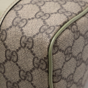 GUCCI GG MONOGRAM MINI JOY BOSTON BAG BEIGE / GREEN GHW