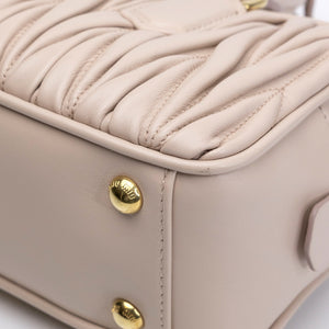 MIUMIU ARCADIE MATELASSE NAPPA LEATHER BAG POWDER PINK GHW