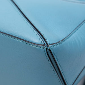 LOEWE MINI PUZZLE BAG CALFSKIN LIGHT BLUE SHW