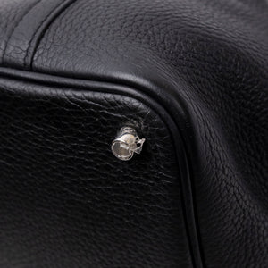 HERMES PICOTIN 18 LOCK BAG BLACK SHW STAMP C