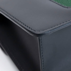 GUCCI MINI SYLVIE CHAIN BAG BLACK CALFSKIN GHW