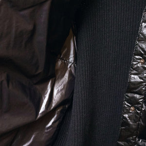 MONCLER PADDED WOOL JACKET BLACK