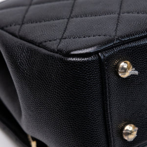 CHANEL BUSINESS AFFINITY SMALL FLAP BAG BLACK CAVIAR GHW
