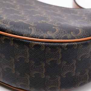 CELINE AVA BAG TAN CANVAS / CALFSKIN LEATHER GHW