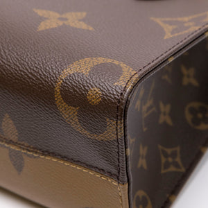 LOUIS VUITTON ON THE GO BROWN MONOGRAM CANVAS TOTE BAG GHW (MICROCHIP)