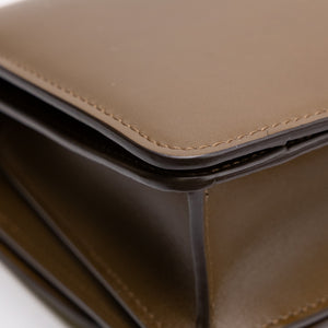 CELINE TEEN CLASSIC BOX BAG CAMEL CALFSKIN LEATHER GHW