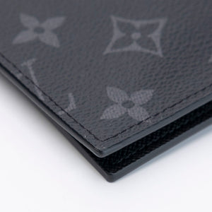 LOUIS VUITTON PASSPORT COVER MONOGRAM ECLIPSE
