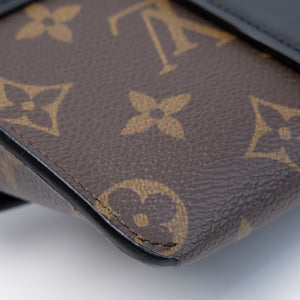 LOUIS VUITTON PADLOCK PN STRAP MONOGRAM BLACK GHW (MICROCHIP)