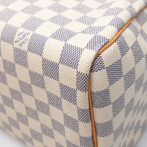 LOUIS VUITTON SPEEDY 30 DAMIER AZUR CANVAS HANDBAG GHW