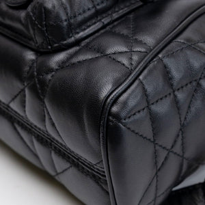 CHRISTIAN DIOR SMALL DIOR CARO BACKPACK BLACK MACROCANNAGE LAMBSKIN GHW
