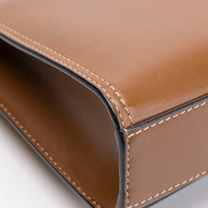 BURBERRY MINI POCKET BAG BROWN CALFSKIN GHW