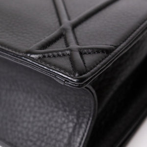 CHRISTIAN DIOR MEDIUM DIORAMA STUDDED BLACK CALFSKIN GHW
