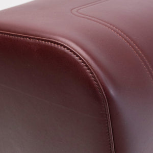 LOEWE MEDIUM PEBBLE BUCKET BAG DARK BURGUNDY CALFSKIN GHW