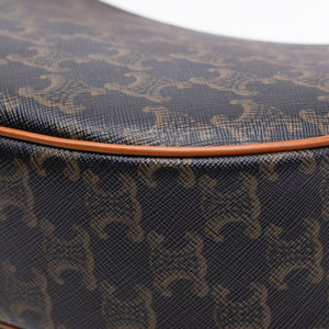 CELINE MEDIUM AVA BAG TRIOMPHE CANVAS / CALFSKIN BROWN GHW