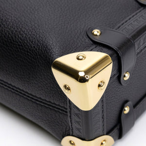 LOUIS VUITTON SIDE TRUNK PM BLACK GRAINED CALFSKIN GHW (MICROCHIP)