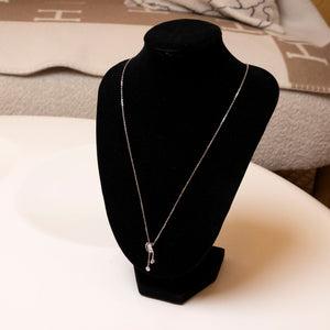 CHAUMET JEUX DE LIENS HARMONY DIAMOND PENDANT NECKLACE IN WHITE GOLD