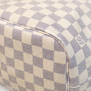 LOUIS VUITTON NEVERFULL MM DAMIER AZUR CANVAS ROSE BALLERINE GHW