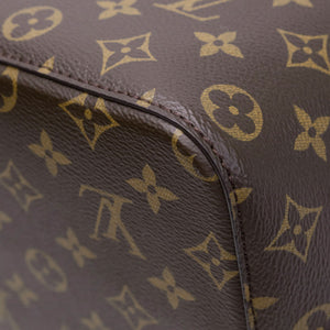 LOUIS VUITTON NEO NOE BROWN/ RED POUDRE MONOGRAM CANVAS GHW