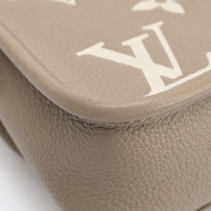 LOUIS VUITTON NANO DIANE BICOLOUR MONOGRAM EMPREINTE LEATHER TOURTERELLE BEIGE /  CREAM GHW (MICROCHIP)