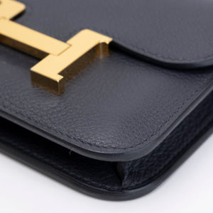 HERMES CONSTANCE SLIM EPSOM CABAN GHW STAMP W