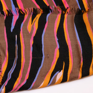 LOUIS VUITTON SILK WOOL ZEBRA SHAWL