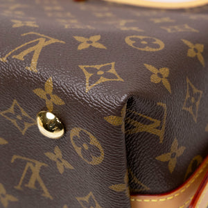 LOUIS VUITTON CARRYALL PM BROWN MONOGRAM CANVAS GHW (MICROCHIP)