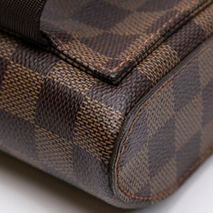 LOUIS VUITTON GERONIMOS BUM BAG BROWN DAMIER EBENE GHW