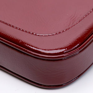 GUCCI JACKIE NOTTE MINI BAG RED PATENT LEATHER GHW