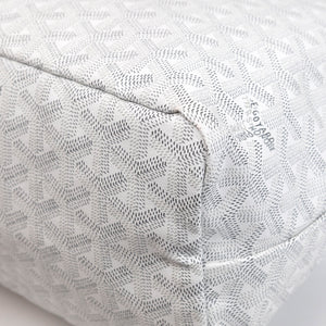 GOYARD BOHEME HOBO BAG WHITE GOYARDINE CANVAS / CALFSKIN SHW