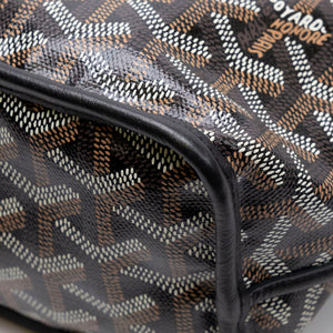 GOYARD MINI ANJOU TOTE BLACK GOYARDINE CANVAS / LEATHER SHW