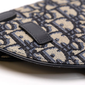 CHRISTIAN DIOR OBLIQUE SADDLE BELT POUCH GHW