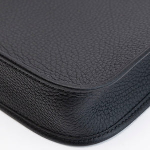 HERMES MINI EVELYNE CLEMENCE BLACK SHW STAMP K