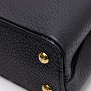LOUIS VUITTON CAPUCINES NANO HANDBAG BLACK GHW