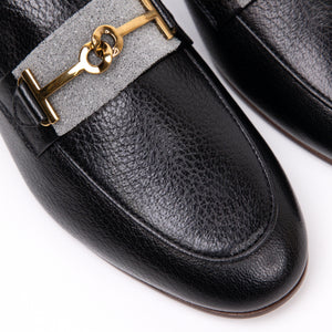 TOD'S BLACK LEATHER LOAFERS SIZE 37