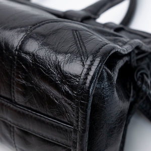 PRADA MINI BONNIE HANDBAG BLACK CALFSKIN GHW