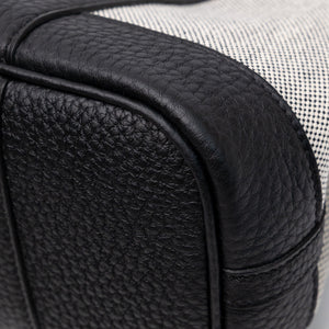 HERMES NEO GARDEN PARTY 23 NEGONDA / CANVAS ECRU / BLACK SHW STAMP G