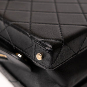 CHANEL 22B SMALL VANITY CASE CALFSKIN BLACK GHW (MICROCHIP)