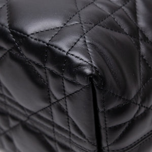 CHRISTIAN DIOR SMALL TOUJOURS TOTE BAG BLACK CALFSKIN LEATHER GHW