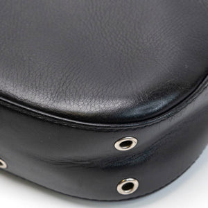CHRISTIAN DIOR VINTAGE PUNK SHOULDER BAG BLACK SHW