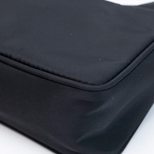 PRADA NYLON MINI TESSUTO SHOULDER BAG BLACK SHW