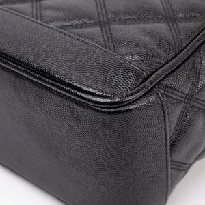 SAINT LAURENT 80'S VANITY BAG BLACK CALFSKIN GHW